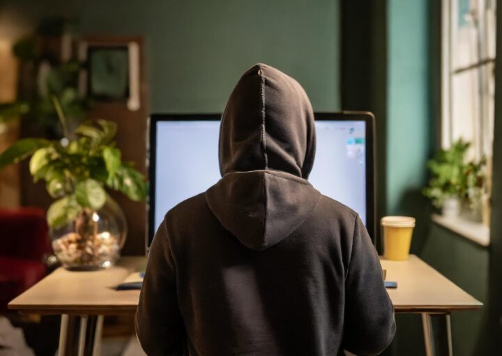 Stalker a fazer pesquisas nas redes sociais