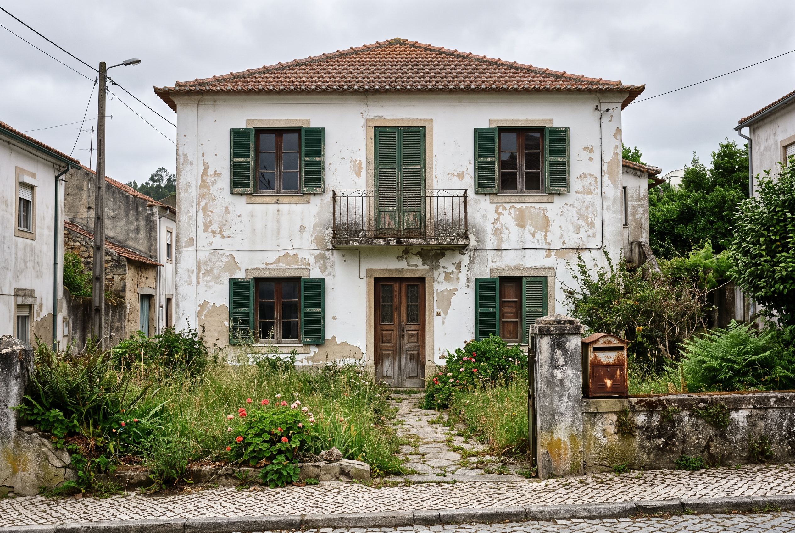 Casa de família fechada há anos, à espera de partilha entre herdeiros