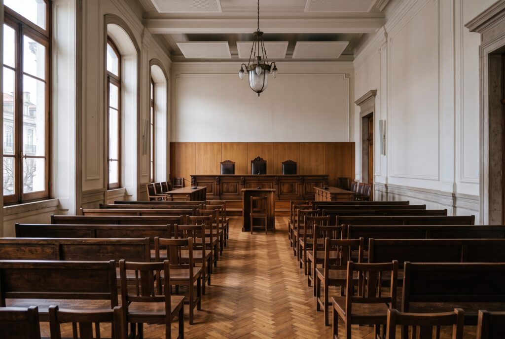 sala de audiencias de tribunal civel