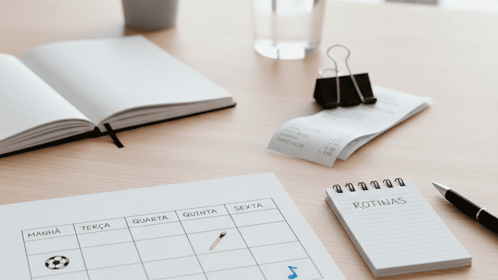 A organização das rotinas dos filhos deve vir primeiro