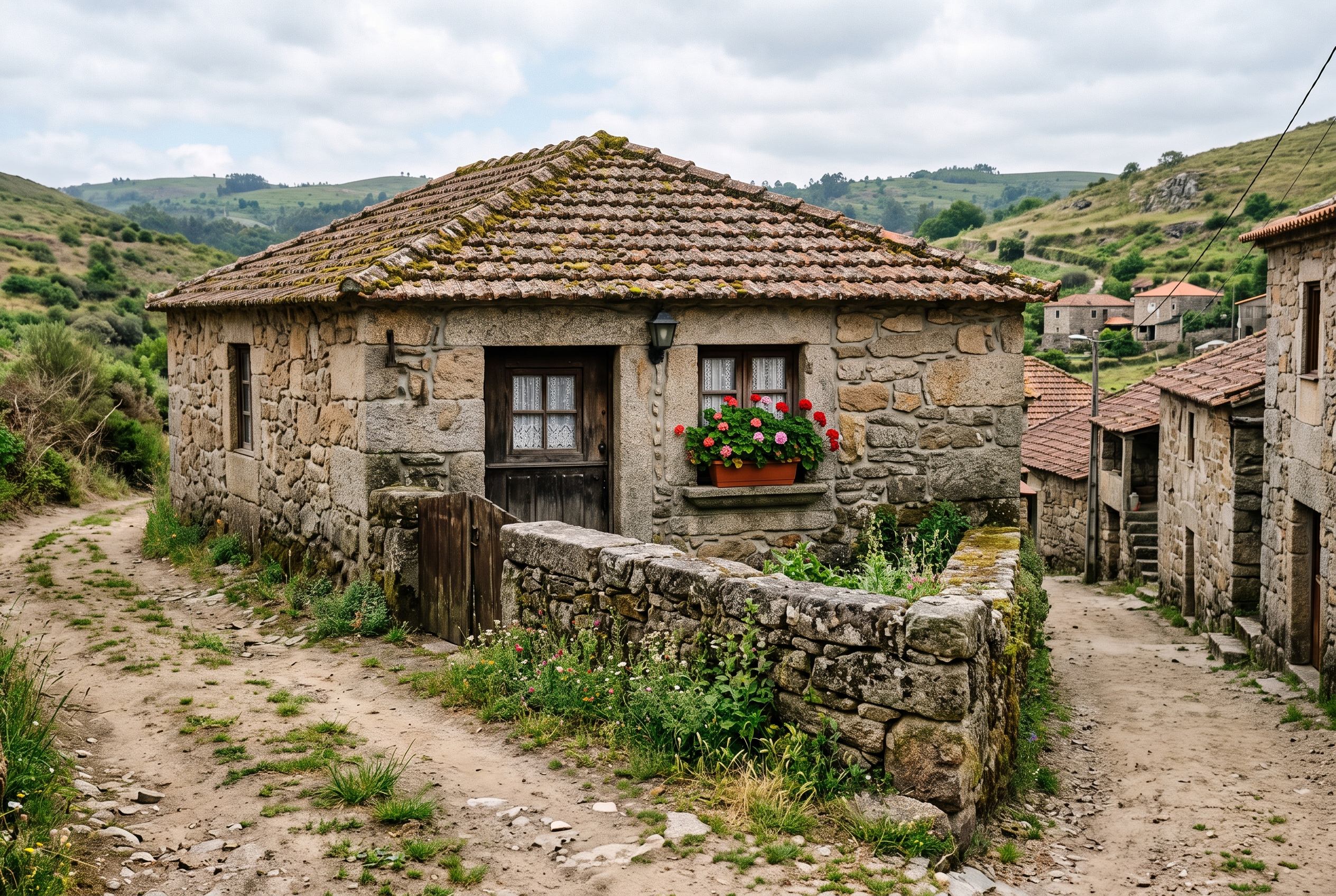 Casa de pedra antiga numa aldeia do interior de Portugal, do tipo que costuma estar sem registo predial em nome de ninguém