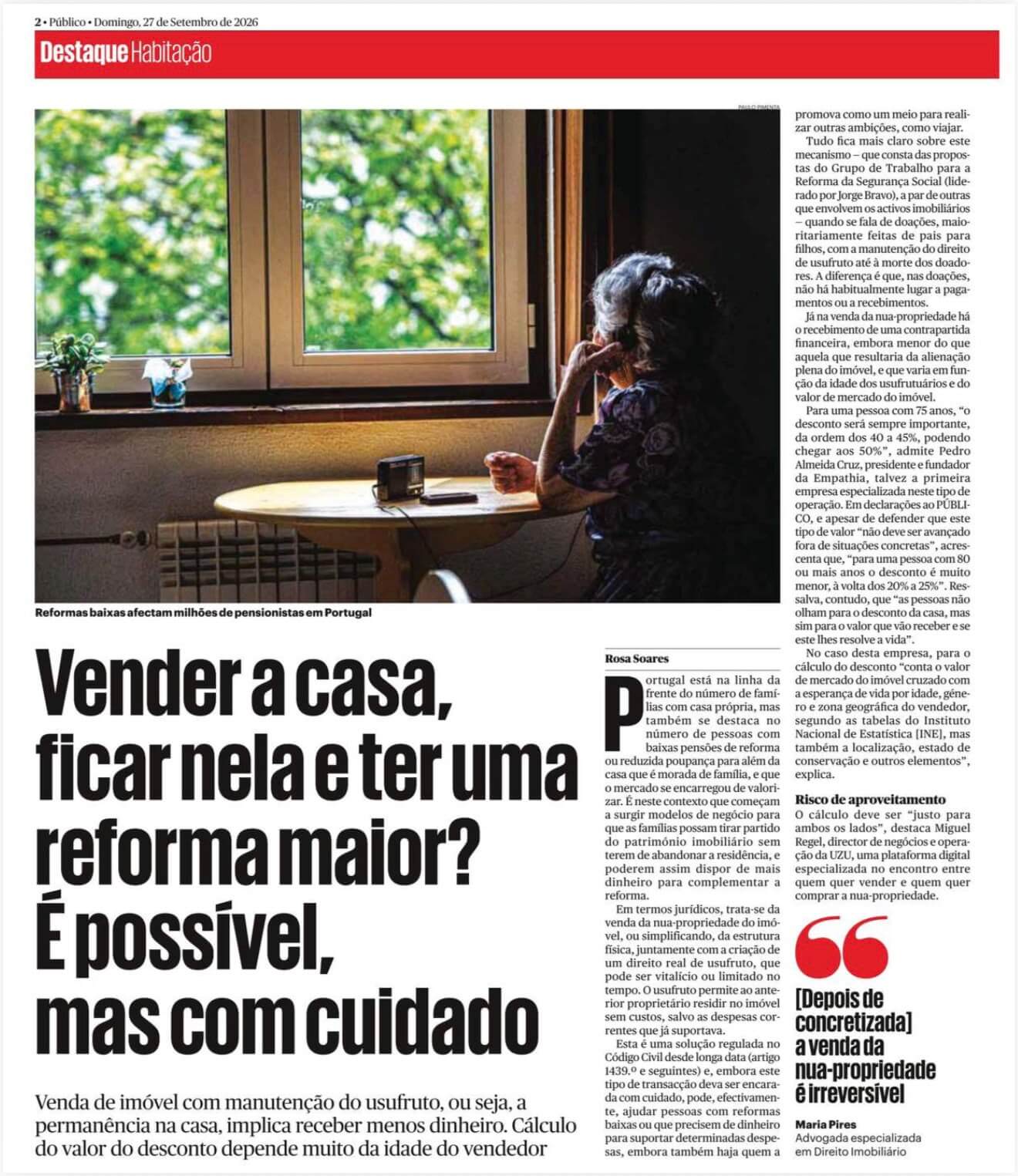 vender a casa ficar nela e ter uma reforma maior e possivel mas com cuidado